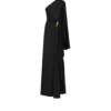 Robe de soirée asymétrique avec cape et détails métalliques Liza Robe de soirée asymétrique avec cape et détails métalliques Liza