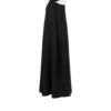 Robe de soirée asymétrique drapée en crêpe satiné
