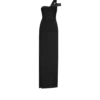 Robe de soirée asymétrique à torsade sur le devant