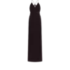 Robe de soirée à col en V et découpes