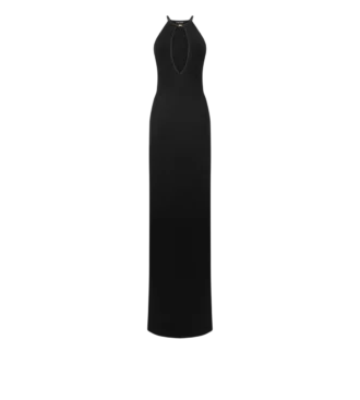 Robe de soirée dos nu avec découpes