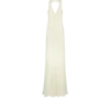 Robe de soirée dos nu avec volants