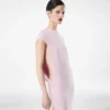 Robe de soirée en double georgette de soie stretch Robe de soirée en double georgette de soie stretch