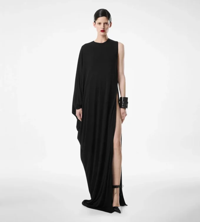 Robe de soirée en jersey crêpe