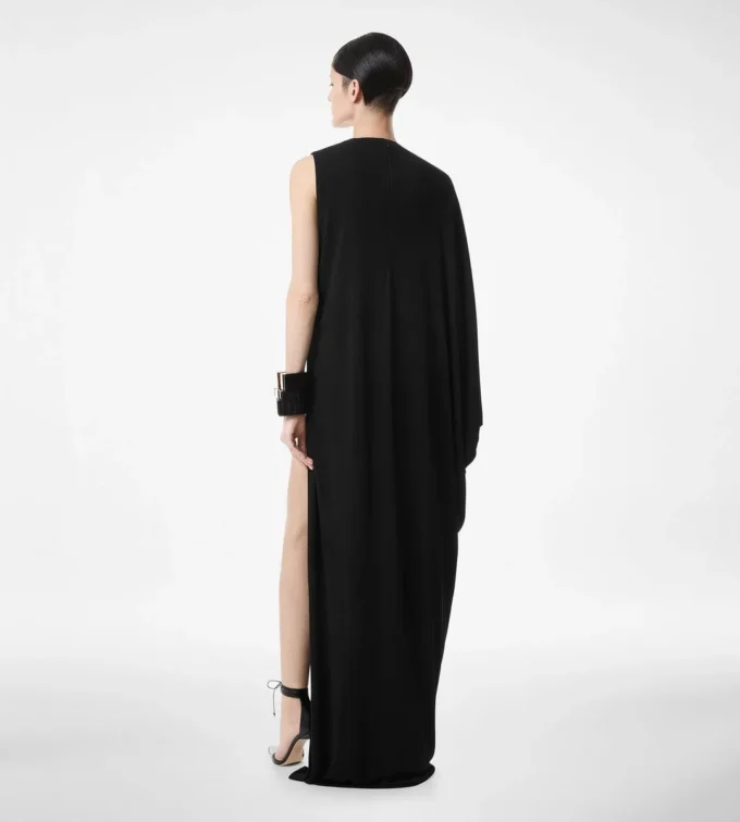 Robe de soirée en jersey crêpe