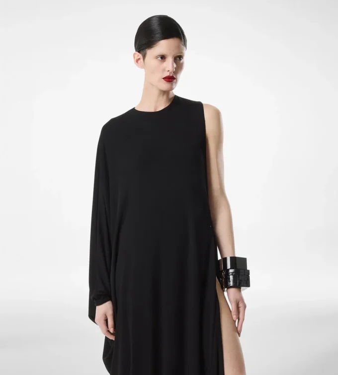 Robe de soirée en jersey crêpe