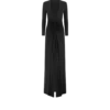 Robe de soirée en jersey stretch Sable&rsquo; à décolleté plongeant en V