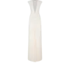 Robe de soirée en jersey stretch Sable&rsquo; à décolleté plongeant en V