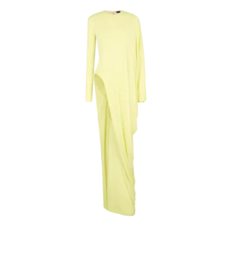 Robe de soirée à manches longues en jersey crêpe