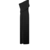 Robe de soirée à épaules dénudées et fente latérale