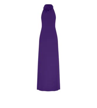 Robe longue à dos nu avec poches et dos nu