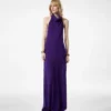 Robe longue à dos nu avec poches et dos nu