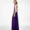 Robe longue à dos nu avec poches et dos nu
