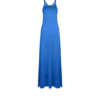 Robe longue sans manches en mérinos fin