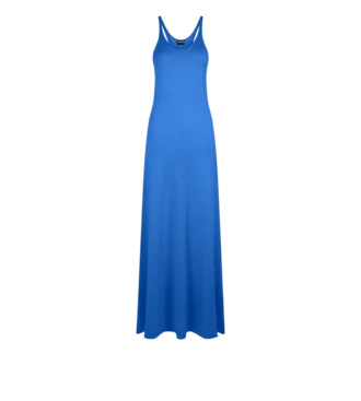 Robe longue sans manches en mérinos fin