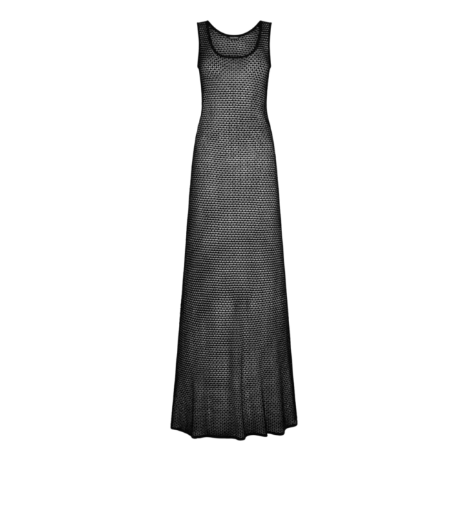 Robe sans manches à encolure dégagée