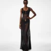 Robe sans manches à encolure dégagée