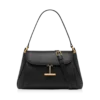Sac à bandoulière moyen Tara en cuir grainé naturel Sac à bandoulière moyen Tara en cuir grainé naturel