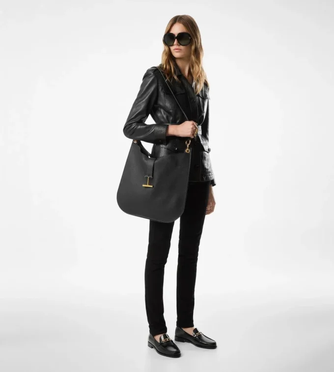 Sac à bandoulière Tara en cuir grainé Sac à bandoulière Tara en cuir grainé