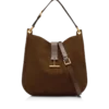 Sac à bandoulière Tara en cuir suédé et cuir lisse Sac à bandoulière Tara en cuir suédé et cuir lisse