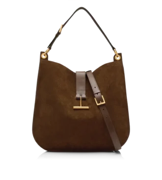 Sac à bandoulière Tara en cuir suédé et cuir lisse