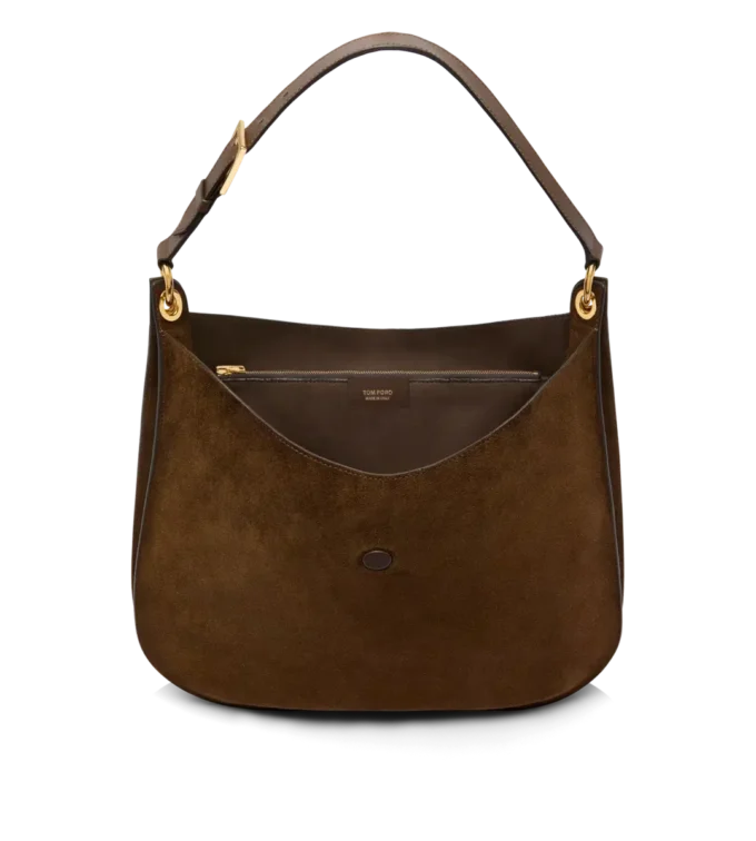 Sac à bandoulière Tara en cuir suédé et cuir lisse Sac à bandoulière Tara en cuir suédé et cuir lisse
