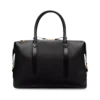 Sac de voyage en cuir lisse avec boucle latérale