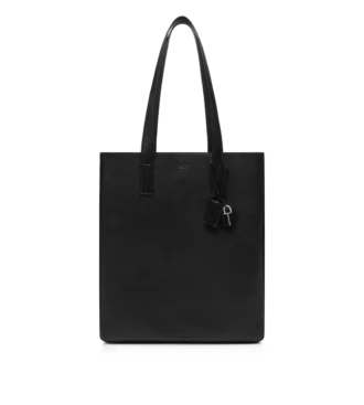 Sac fourre-tout North South en cuir naturel