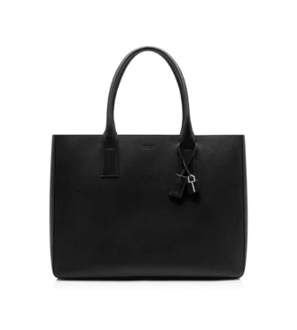 Sac fourre-tout T-Line East-West en cuir grainé