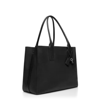 Sac fourre-tout T-Line East-West en cuir grainé