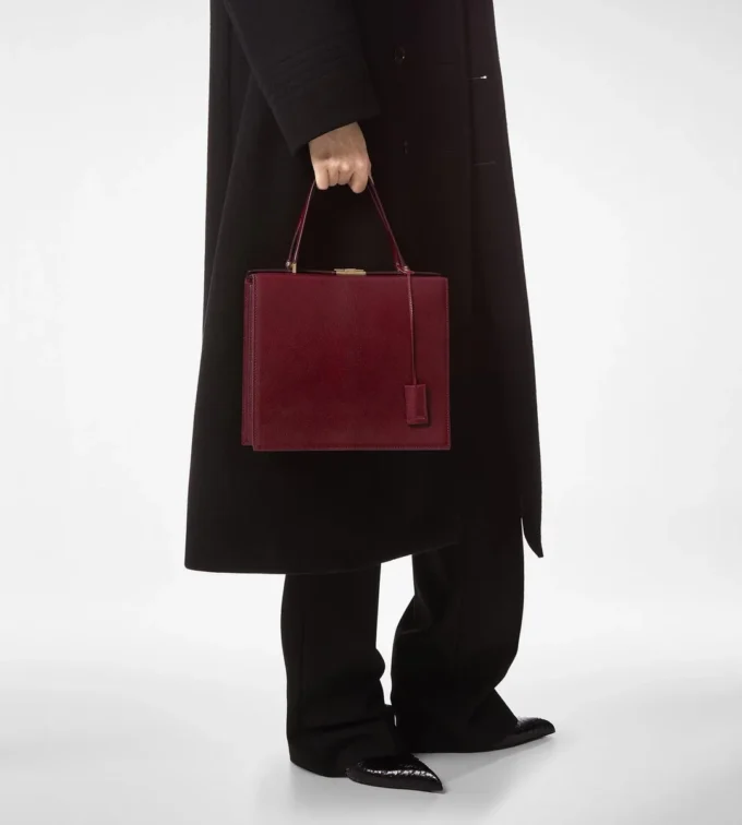 Sac à main en cuir grainé souple Jean Top Handle Sac à main en cuir grainé souple Jean Top Handle