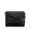 Sac messager chic en cuir et daim