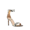 Sandales à boucle imprimées python