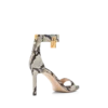 Sandales à boucle imprimées python