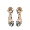 Sandales à boucle imprimées python