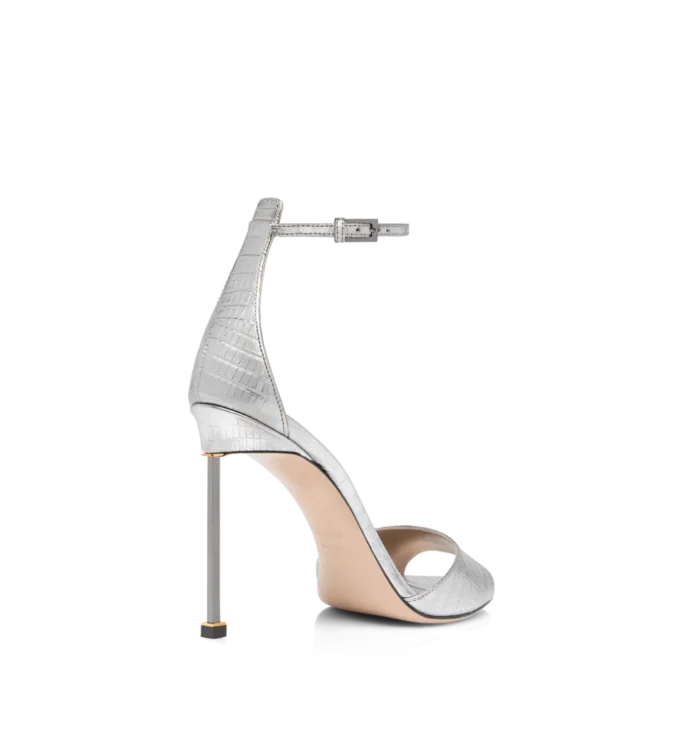 Sandales à bride cheville en cuir Tejus imprimé laminé
