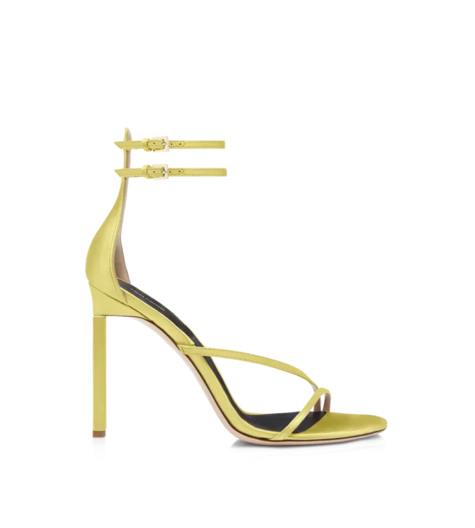 Sandales à bride cheville en satin