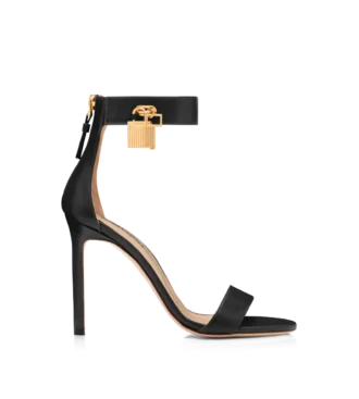 Sandales en cuir avec cadenas