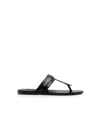 Sandales en cuir lisse