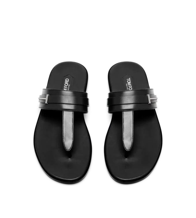 Sandales en cuir lisse Sandales en cuir lisse