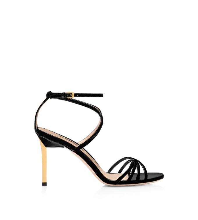 Sandales Ida en cuir verni