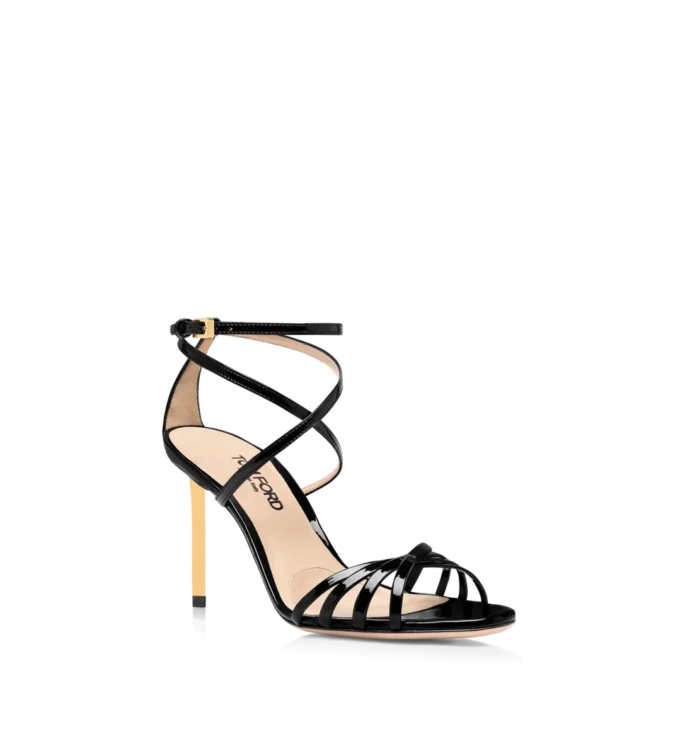 Sandales Ida en cuir verni