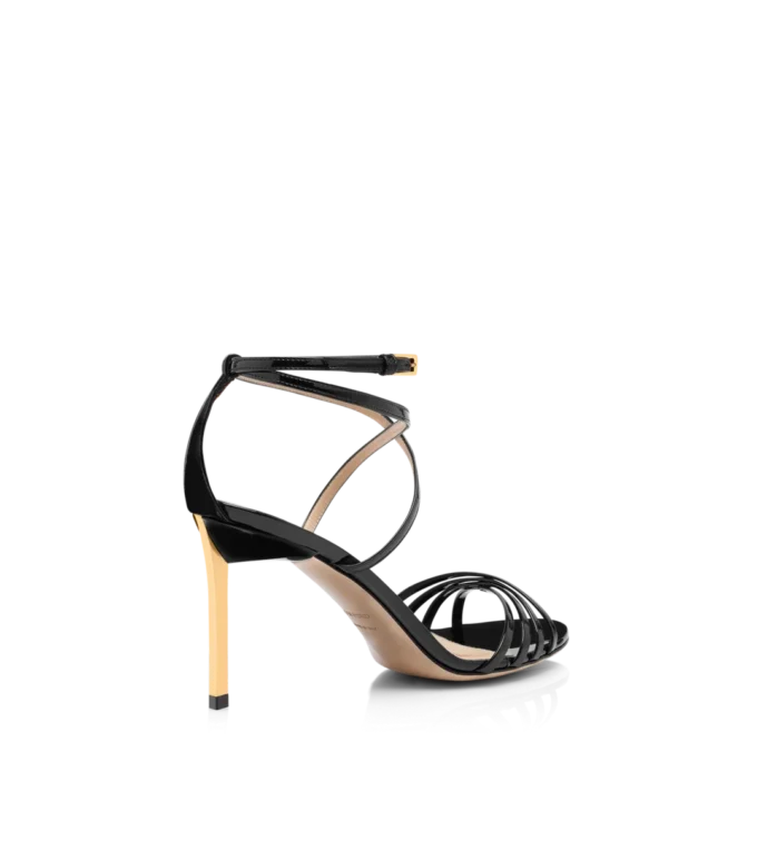 Sandales Ida en cuir verni
