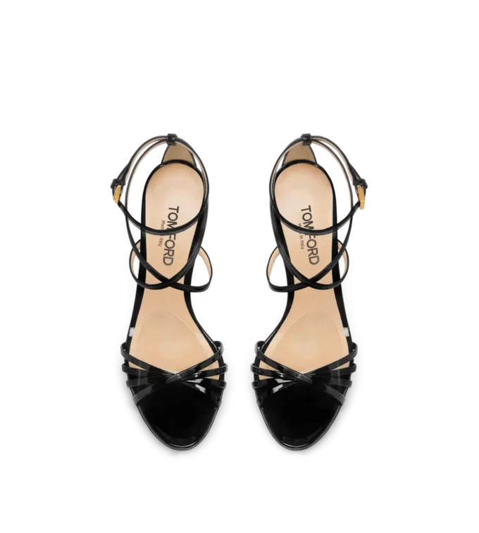 Sandales Ida en cuir verni