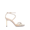 Sandales Ida en python estampé laminé