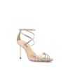 Sandales Ida en python estampé laminé