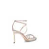 Sandales Ida en python estampé laminé