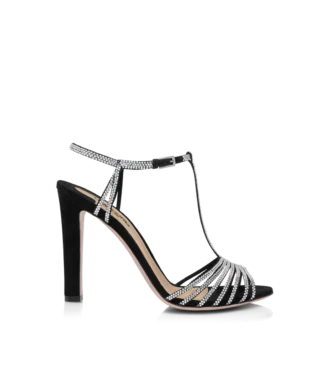 Sandales Jerry en cuir suédé ornées de cristaux