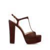 Sandales à plateforme Angelina en cuir suédé