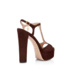 Sandales à plateforme Angelina en cuir suédé